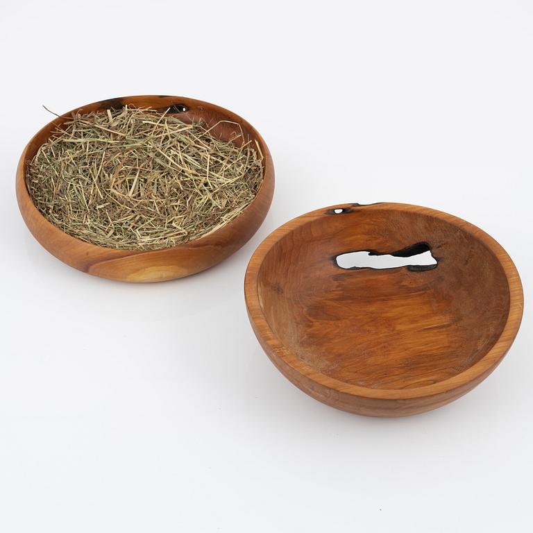 Magnus Ek, a pair of cherry wood
serving bowls for Oaxen Krog.