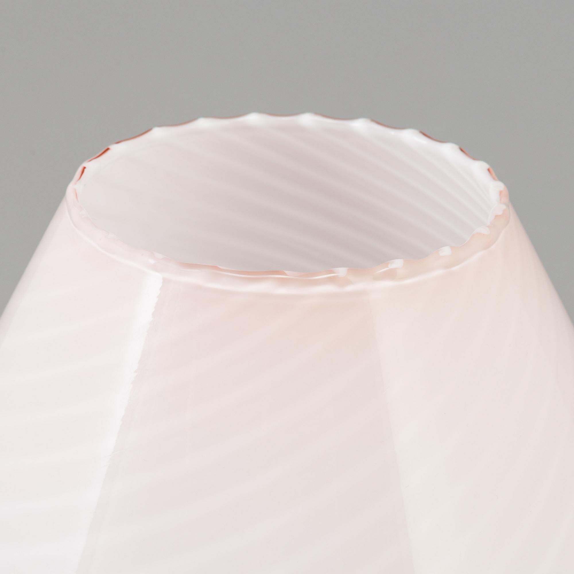 An Italian glass table light, probably Vetri, Murano.