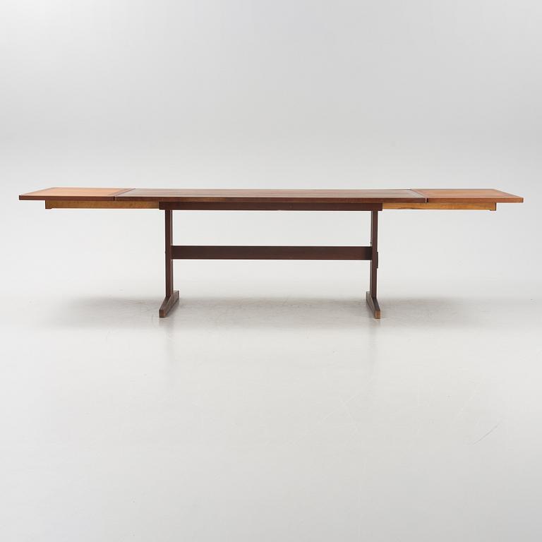 A teak Shaker style dining table, mid 20th Century.