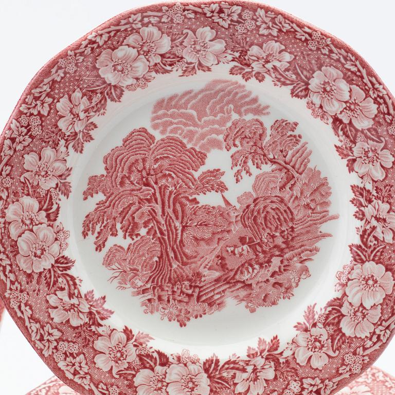 Service pieces 24 pieces Enoch Wedgewood "Woodland", later half of the 20th century.