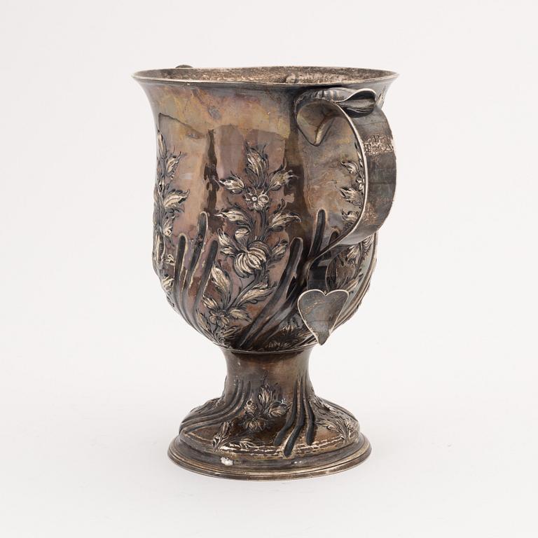 John Scofield, probably. A silver goblet, London, England, 1773.