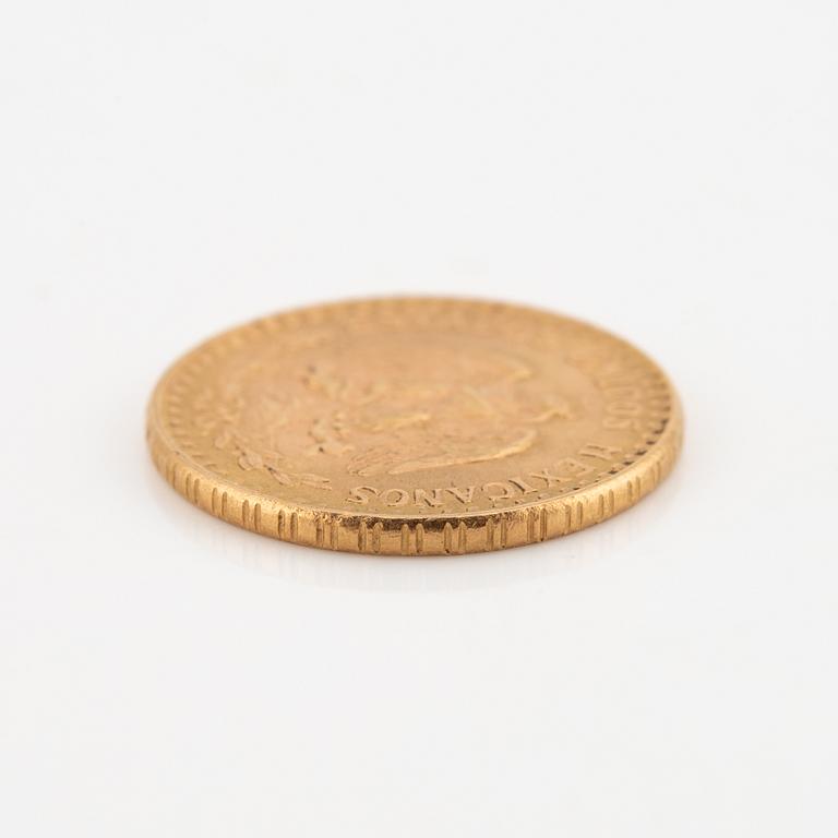 Guldmynt Mexico, Dos pesos, 1945.