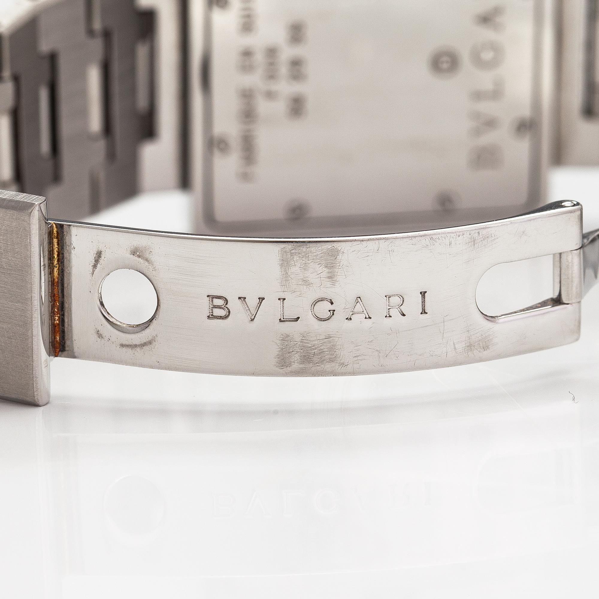 Bulgari, Quadrato, wristwatch, 29 x 29 mm.