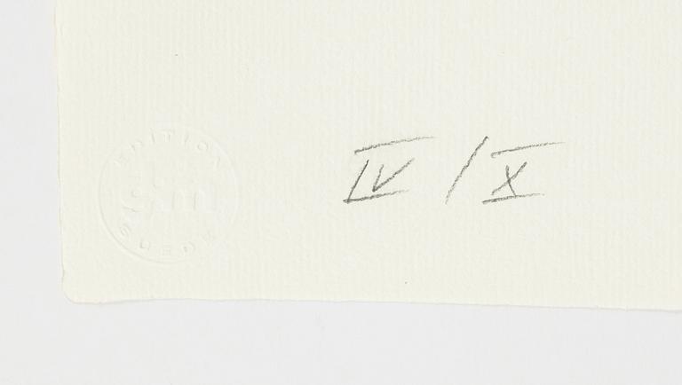 Raul Meel, portfolio with 6 silkscreen in colours, 1989, signed IV/X.