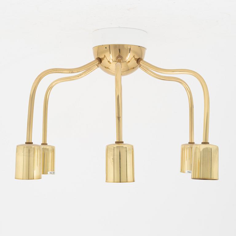 A model 2356 brass ceiling lamp by Josef Frank for Firma Svenskt Tenn.