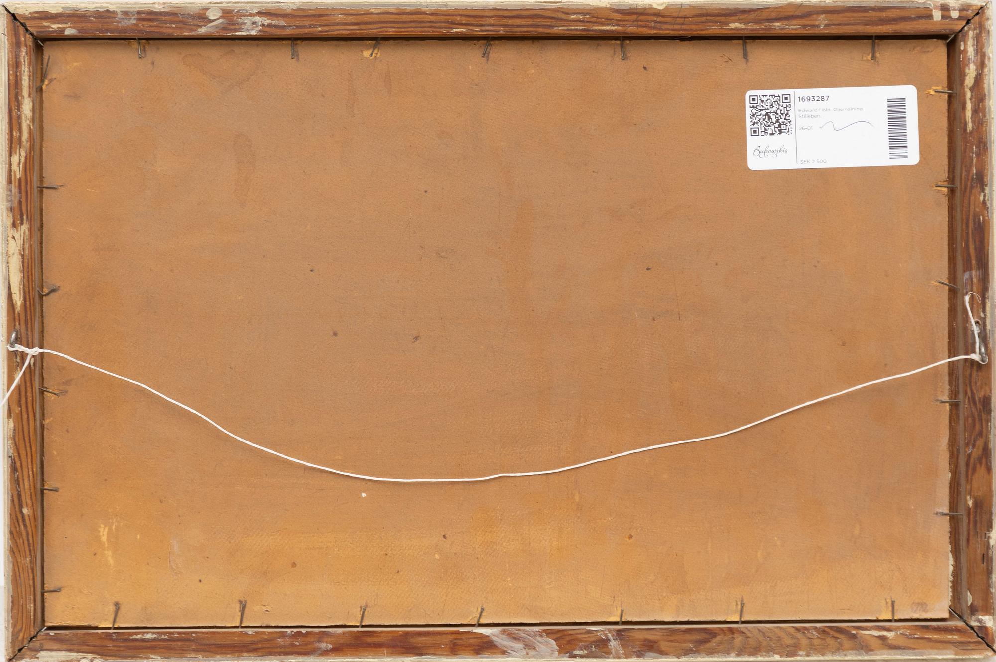 Edward Hald, Still life with a boar, apples, and a book.