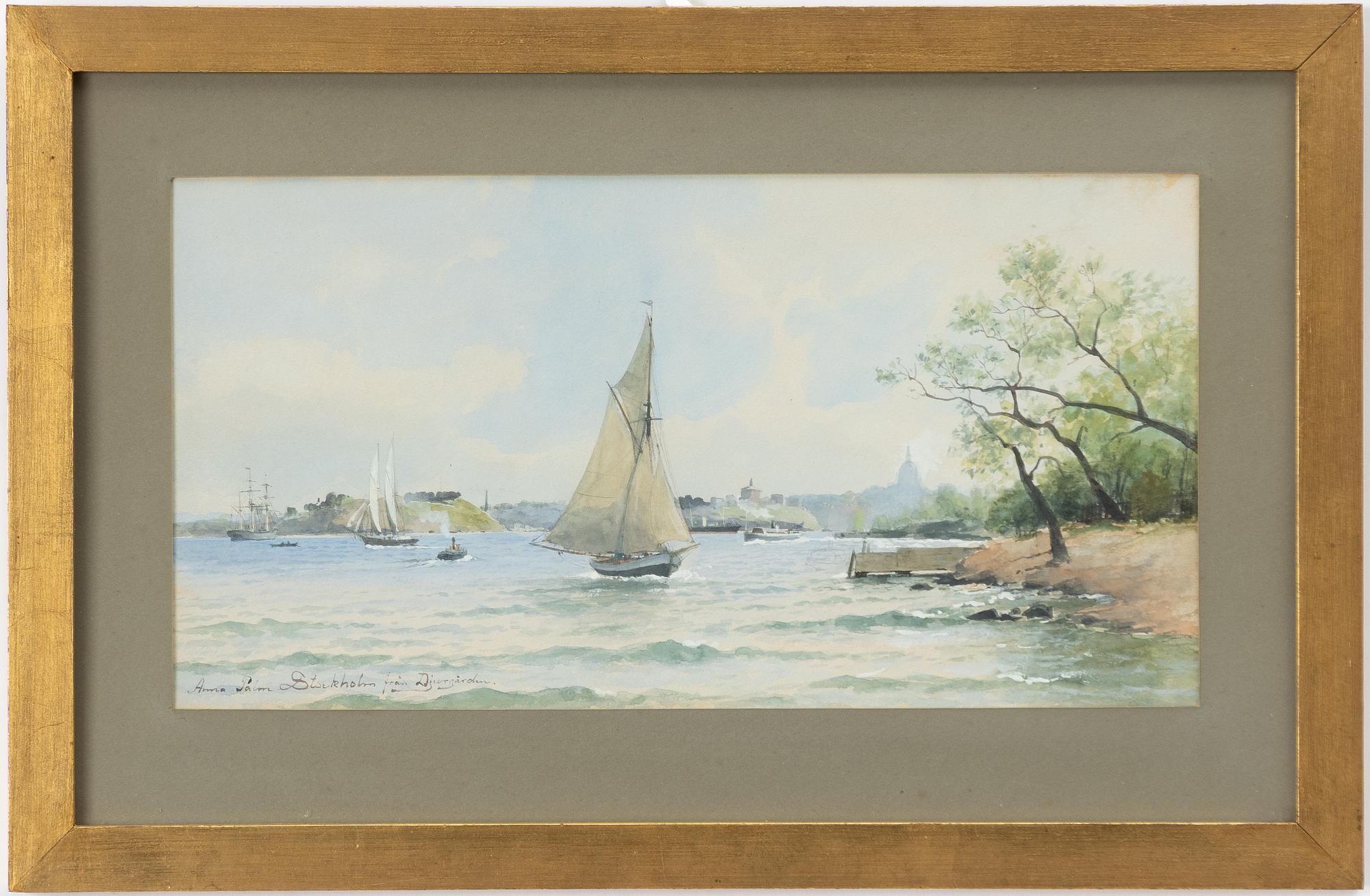 Anna Palm de Rosa, "Stockholm från Djurgården".