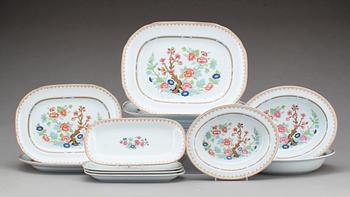 SERVIS,  42 delar,"Lotus", Rörstrand, flitngods, 1900-talets mitt/andra hälft.