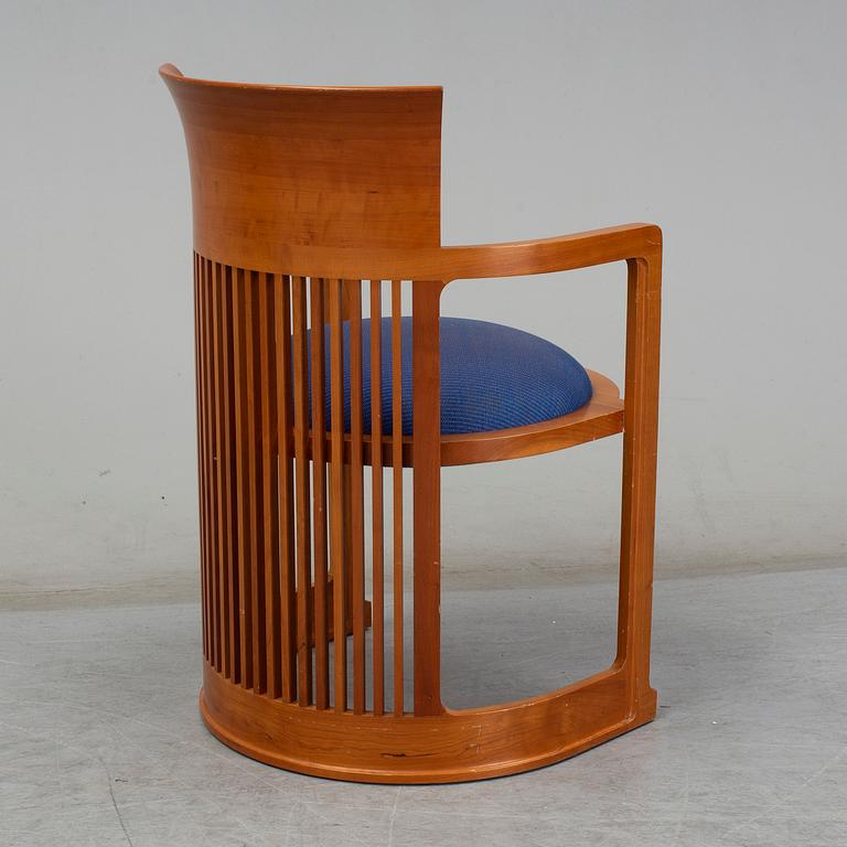 FRANK LLOYD WRIGHT, karmstol, 606 "Barrel Chair", Cassina,