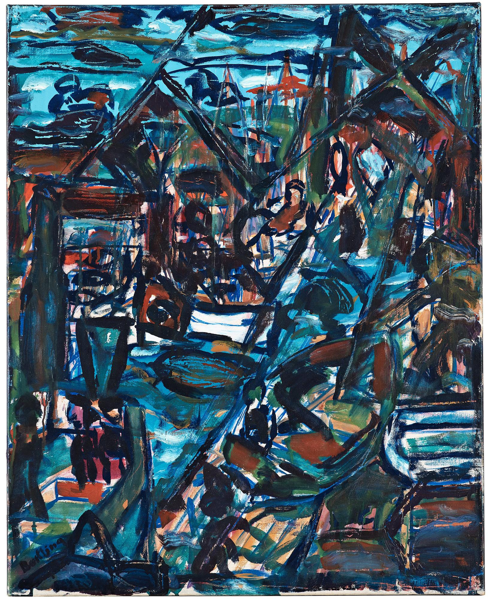 Olle Baertling, "Hamn" (Harbour).
