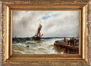 GUSTAVE DE BREANSKI, olja på uppfodrad duk. Sign.