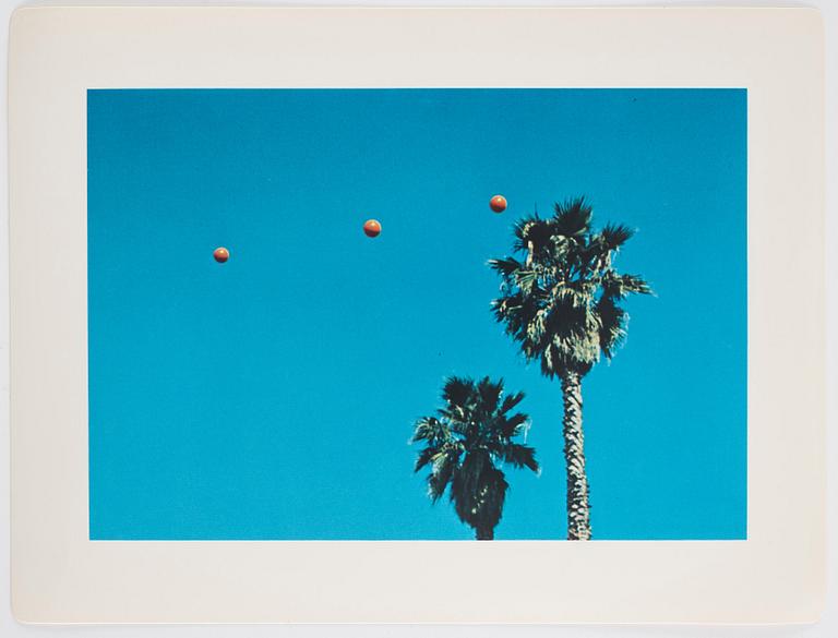 John Baldessari, "Trowing three balls in the air to get a straight line".