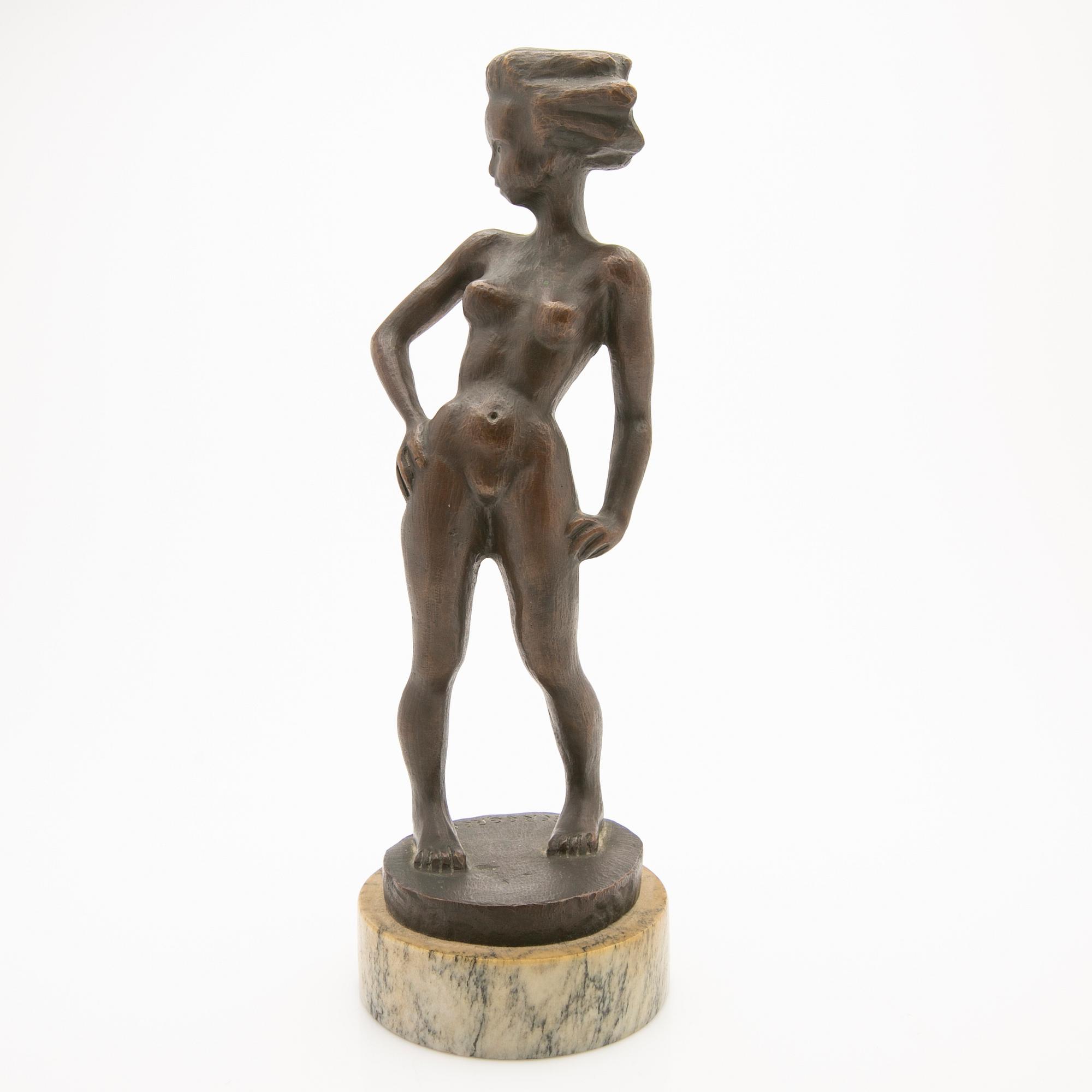Sigge Berggren, Sculpture, female figure.