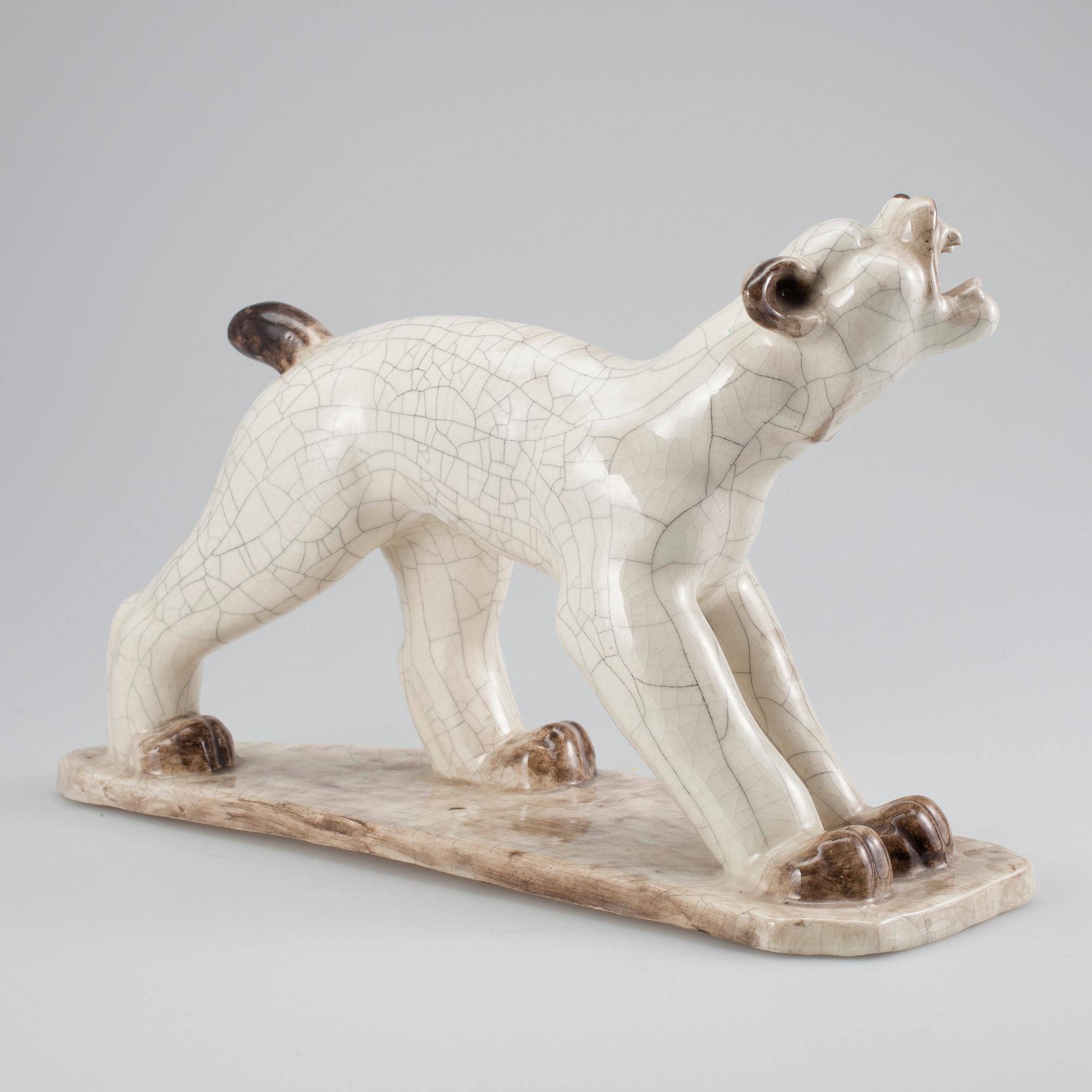 JOSEF MANUEL, skulptur, porslin, signerad och daterad -35.