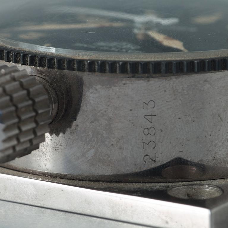 HEUER, Master-Time 8-Days samt Monte-Carlo stoppur, panelur, 57,5 x 57,5 mm,