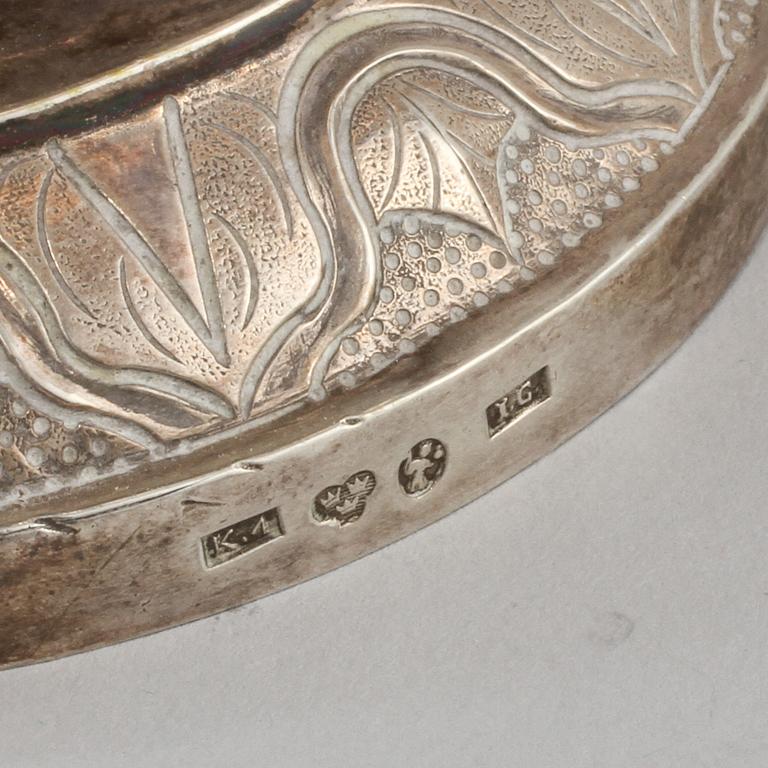 KAFFEKANNA, silver, Johan Carlsson, Norrköping, 1840.