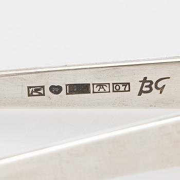 Bertel Gardberg, sockertång, silver, Suomen Kultaseppä, Åbo 1967.