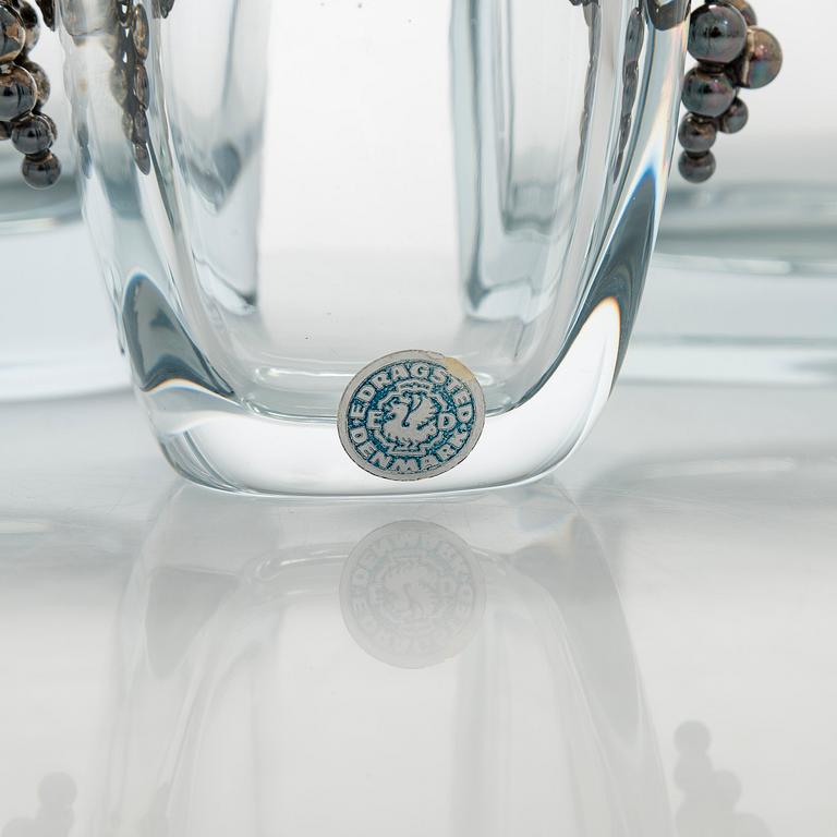 Aage Weimar, cocktail- och serverings set, 7 delar, sterlingsilver och glas, Danmark 1900-talets mitt.