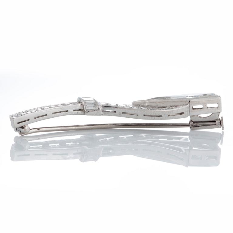 A WA Bolin brooch set with diamonds.