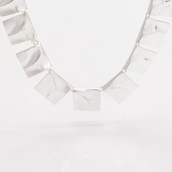 Björn Weckström, A sterling silver necklace "Galactic peaks". Lapponia 1973.