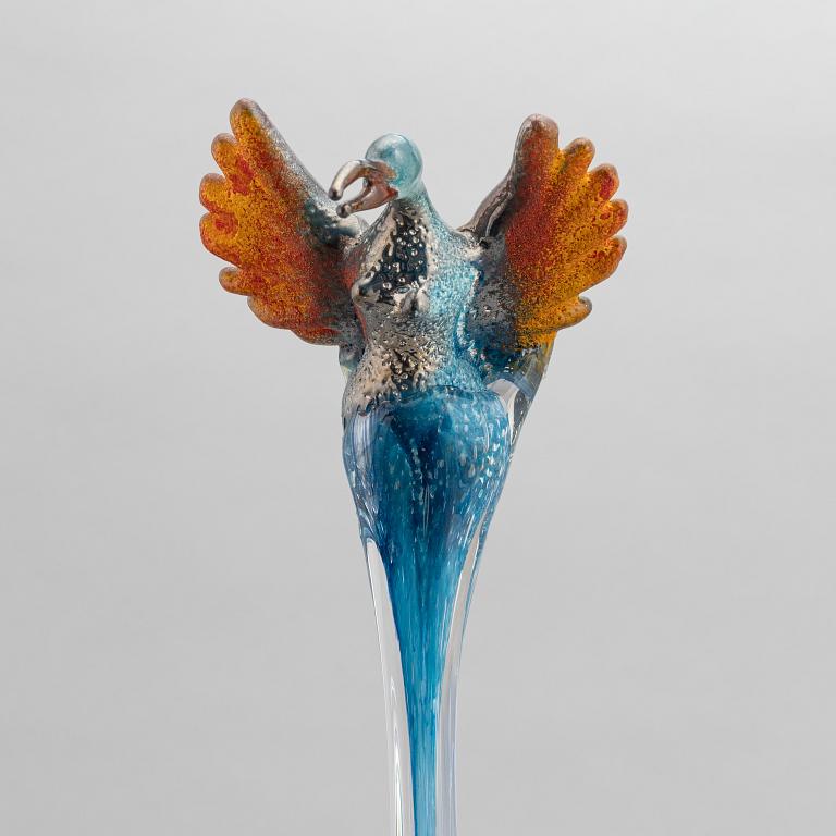 Kjell Engman, a unique glass sculpture, Kosta Boda, Sweden.