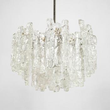 A 1960s "Ice block chandelier" by J.T Design, Kalmar, Austria.