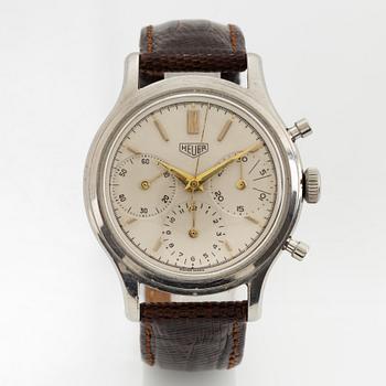 Heuer, chronograph, 36 mm.