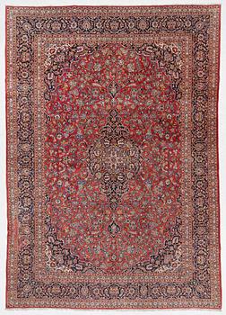 Carpet, Keshan, approx. 435 x 312 cm.