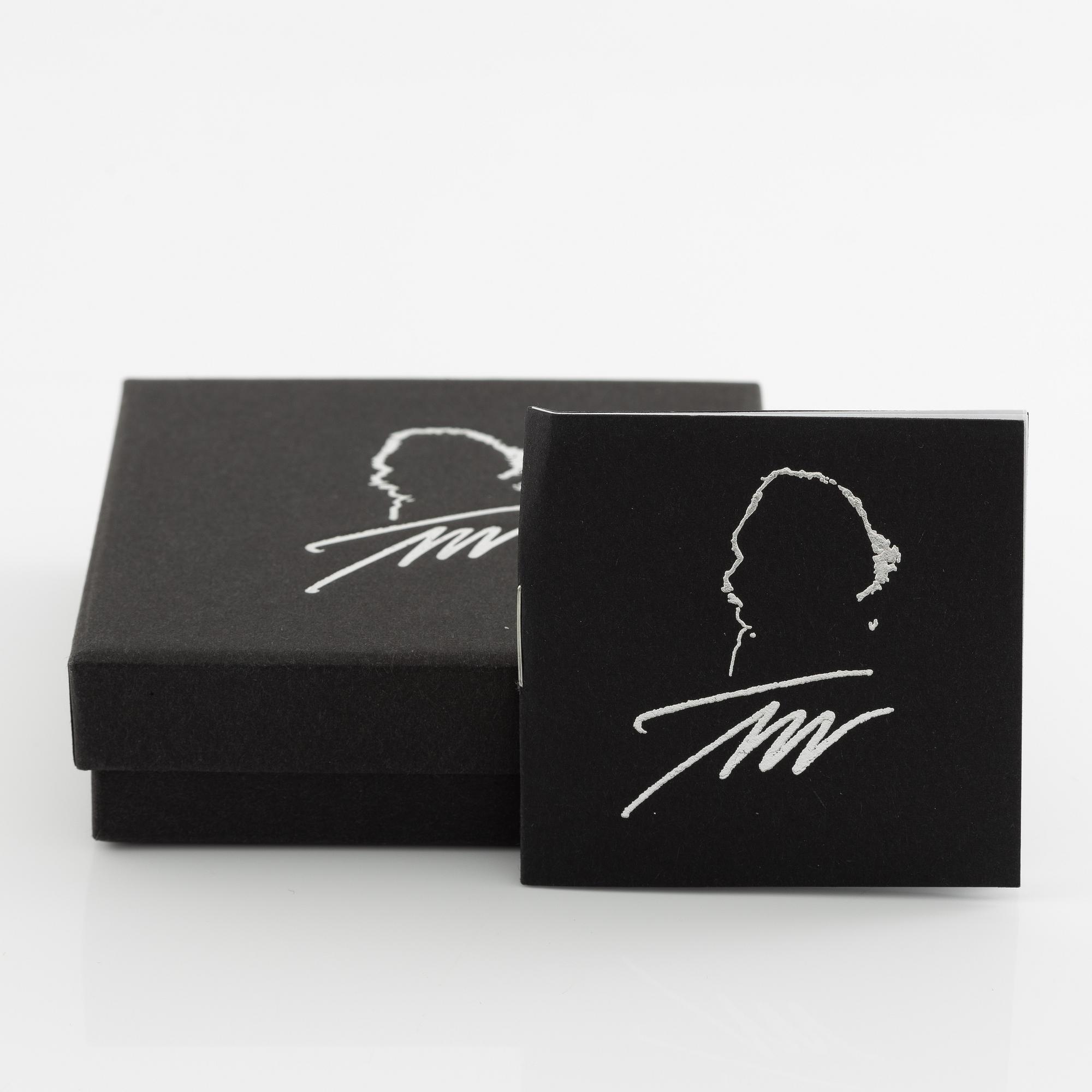 Tapio Wirkkala, a pair of earrings "Silvermoon", sterling silver, for Kultakeskus.