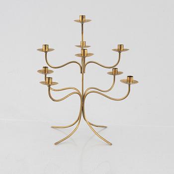Josef Frank, a brass candelabrum, model 2554, Svenskt Tenn.