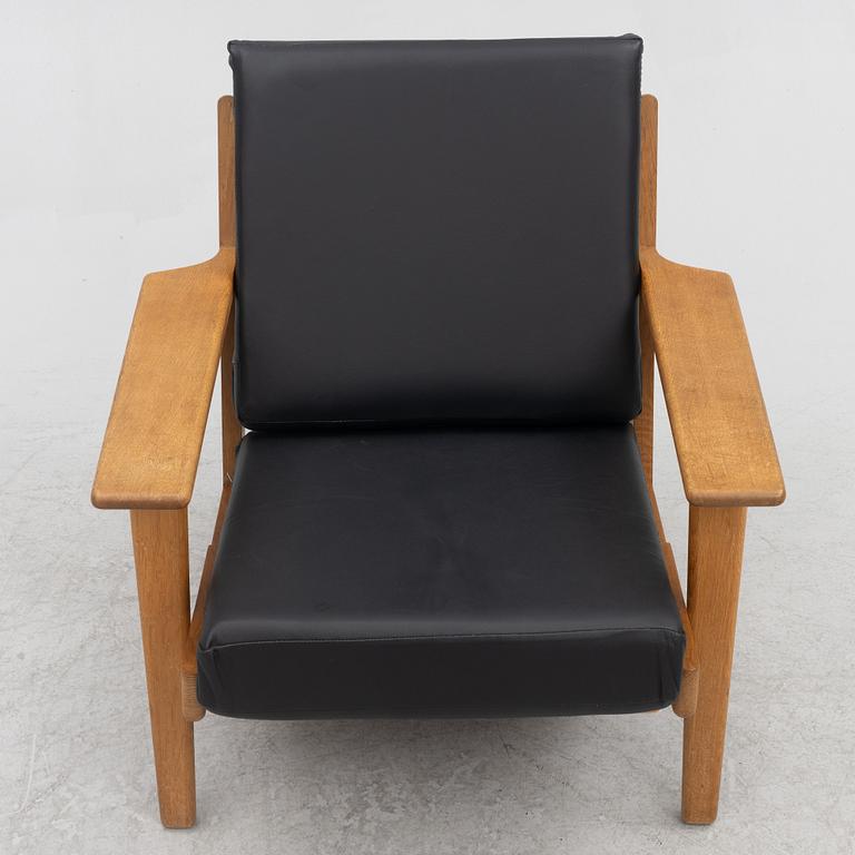 Hans J Wegner, a lounge chair, 'GE 290', Getama, Gedsted, Denmark.