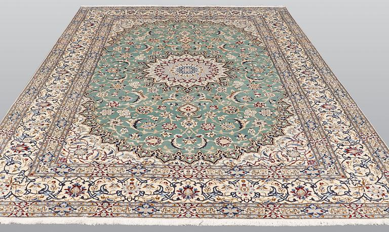 A carpet, Nain, Part Silk, sk 9LAA, 353 x 250 cm.