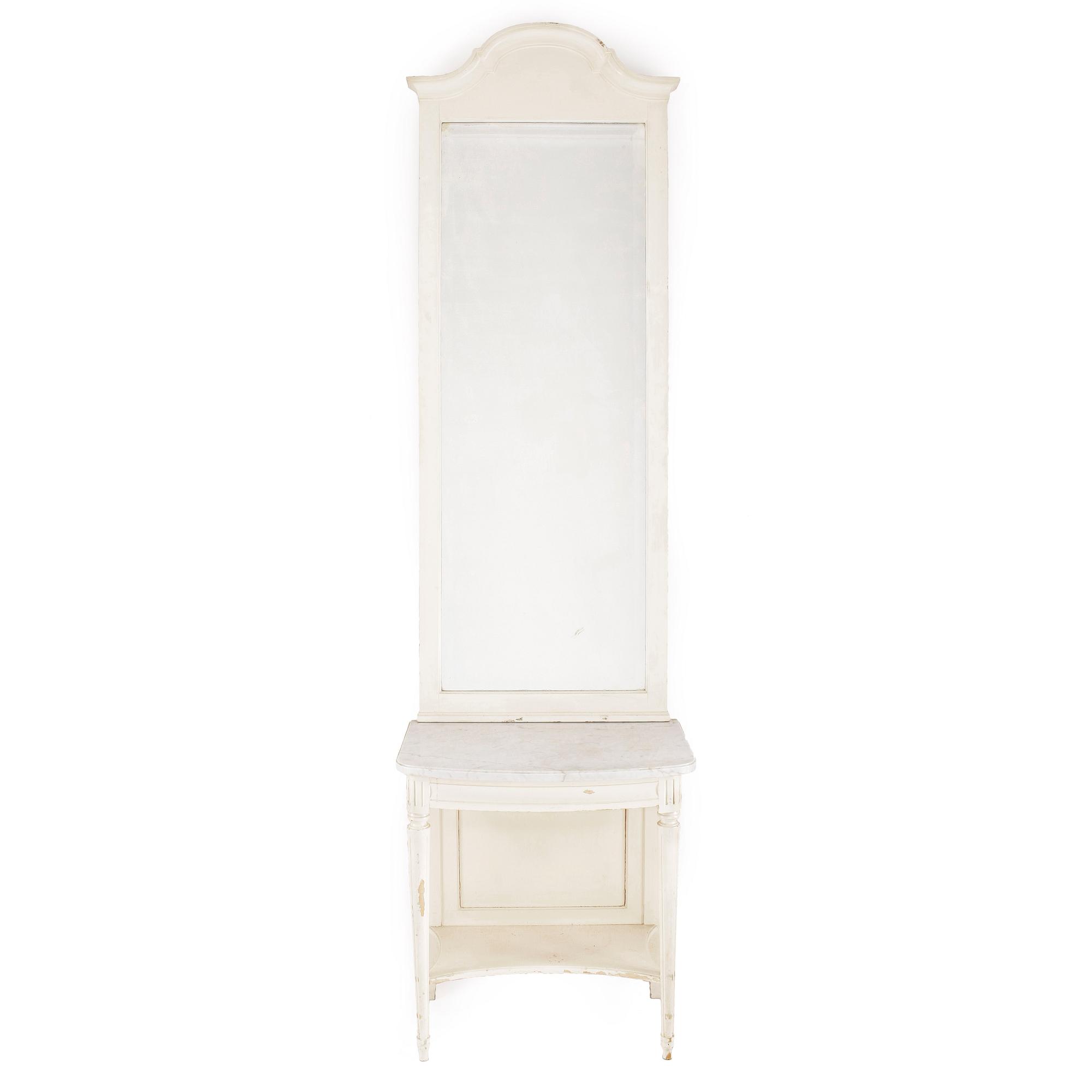 SPEGEL med BORD, gustaviansk stil, 1900-tal.