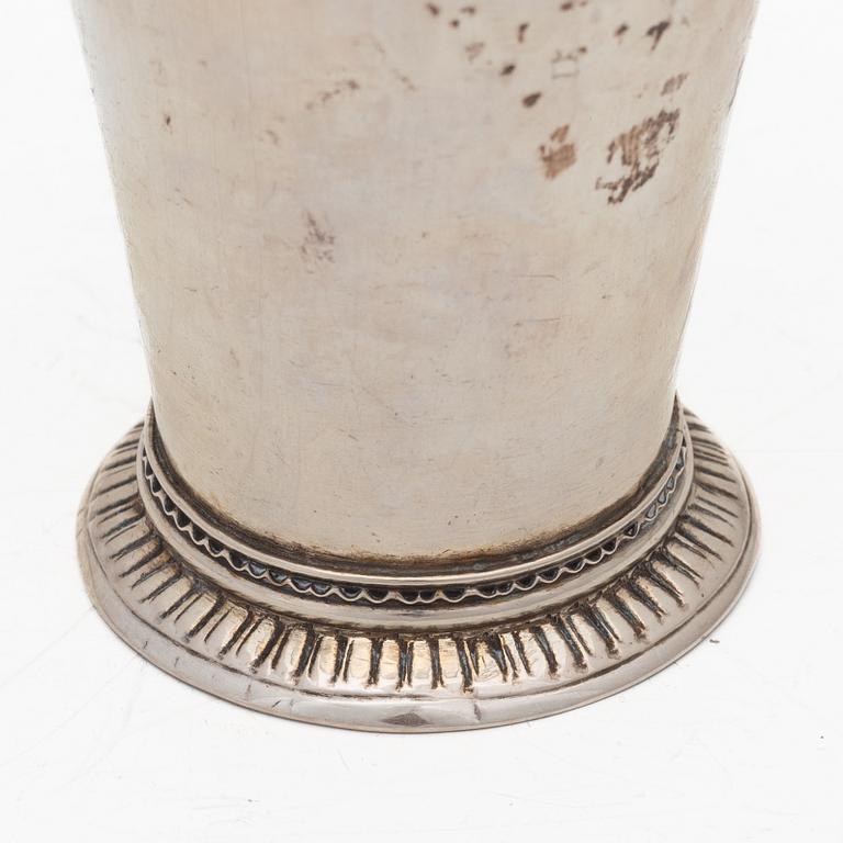 A Swedish silver beaker, mark of Mikael Hammarberg, Härnösand, 1766.