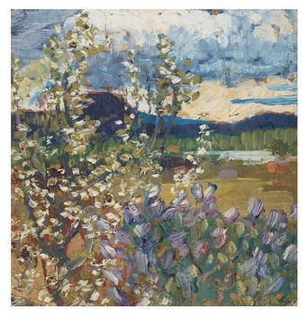 33. Helmer Osslund, Spring landscape.