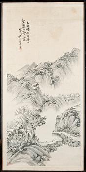 OKÄND KONSTNÄR, blandteknik/tusch på papper, Kina, tidigt 1900-tal.