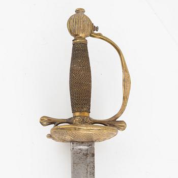 A Swedish infantry officer's sword, circa 1800.