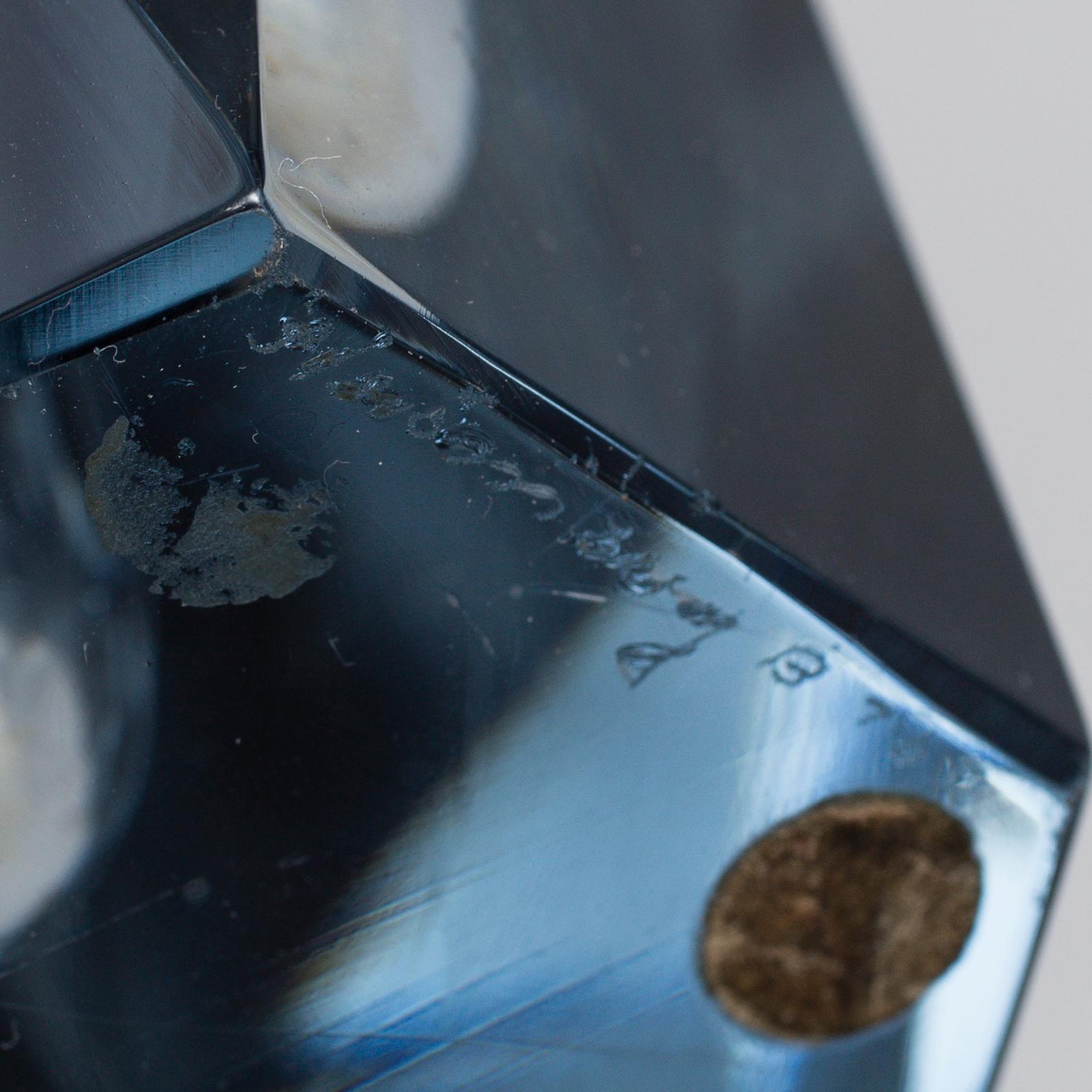 A glass vase by Strömbergshyttan.