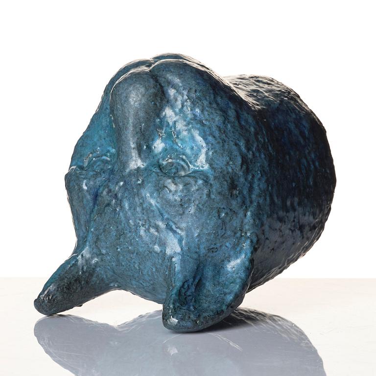 Dagmar Norell, a glazed ceramic sculpture of a feline, probably 1950s-60s.