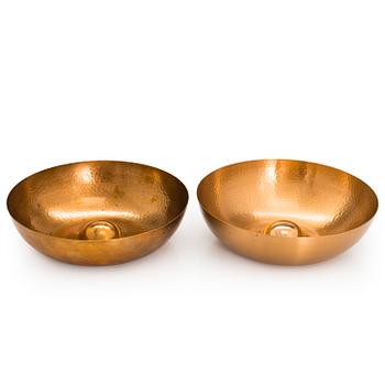Tapio Wirkkala, TAPIO WIRKKALA, two bowls model TW 476, marked Design Tapio Wirkkala, Kultakeskus, made in Finland.