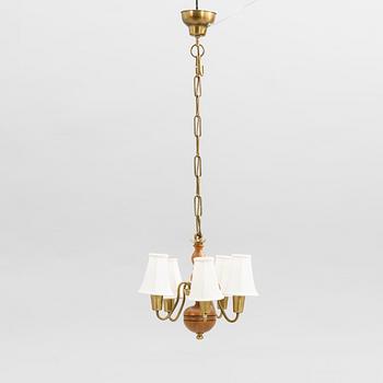 Hans Bergström, Ceiling lamp, model 115, ateljé Lyktan, Åhus, 1940s.