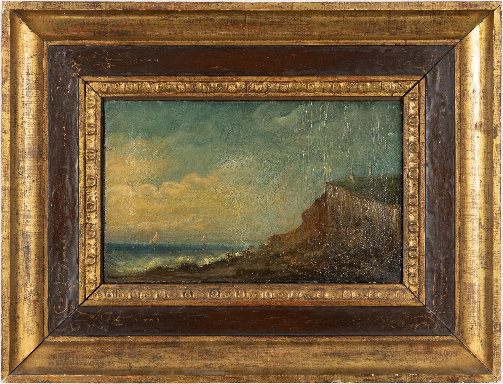 English artist, 19th century, At the coast of Dover.