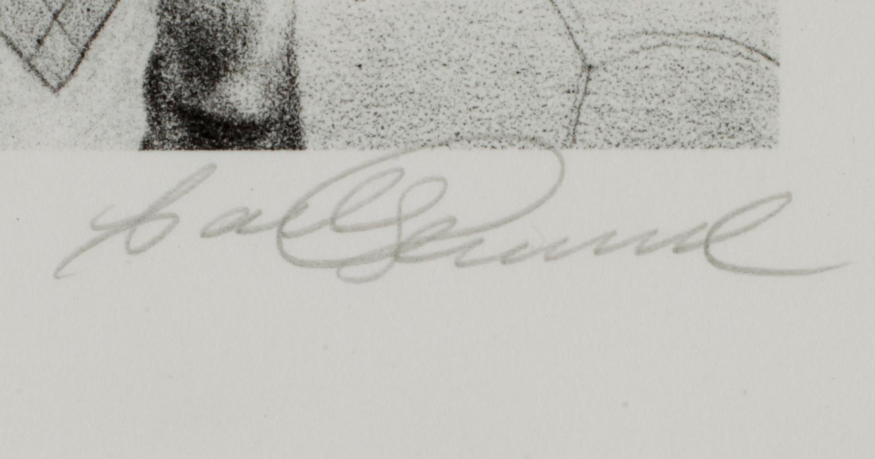 CARL HAMMOUD, fäglitiografi, sign o numr 13/150.