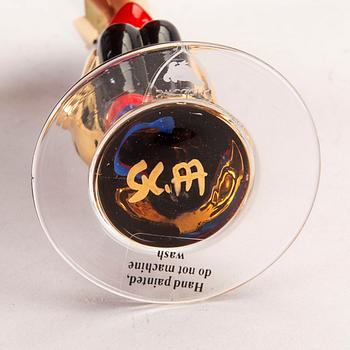 A set of six Gunnar Cyrén snaps glasses from Nobelservisen Orrerfors later part of the 20th century.