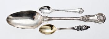 BESTICK, 5 st, silver, Georg Jensen, Danmark. Tot vikt ca 130 gr.