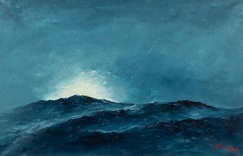 Axel Lind, Sunrise over the sea.