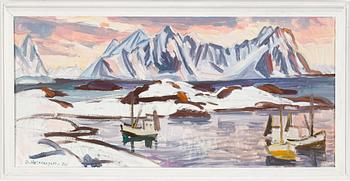 ODD HELMERSEN, oil on canvas, signed and dated -70.