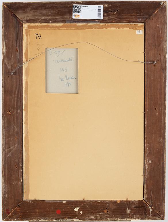 NELL WALDEN, mixed media on paper.