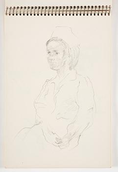 Lotte Laserstein, 3 skissböcker med blyertsteckningar.