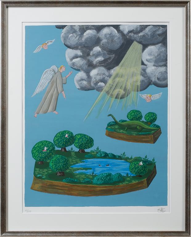 Oscar DE MEJO, litografi, signerad och numrerad 46/275.